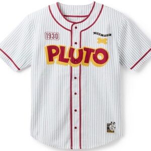 2025 Disney Parks Pluto Baseball Shirt for Adults Size L New